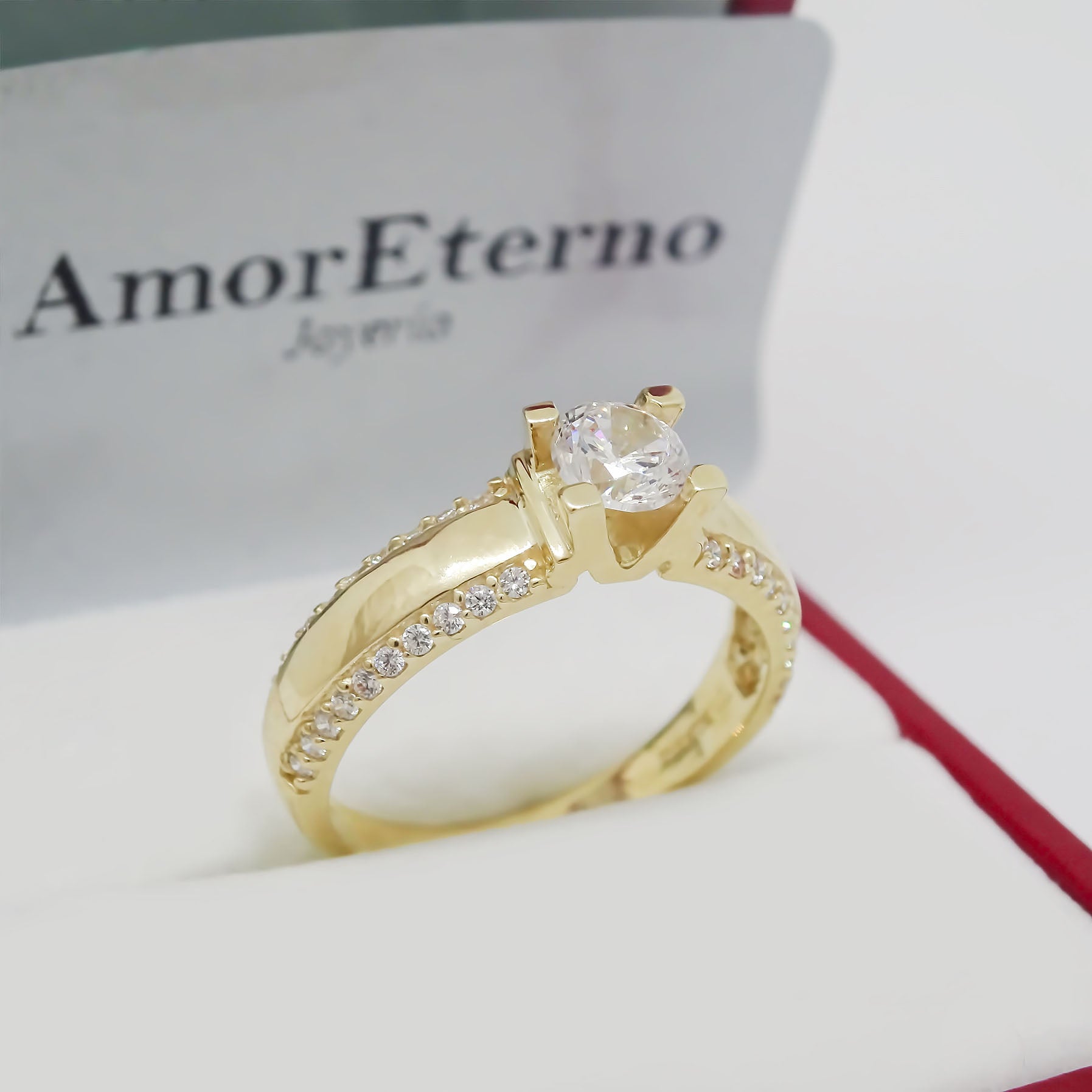 Amor Eterno - Anillo Neptune / Oro 10k Sólido