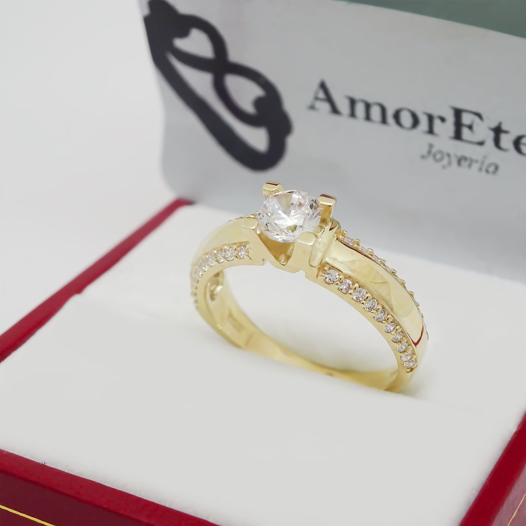 Amor Eterno - Anillo Neptune / Oro 10k Sólido