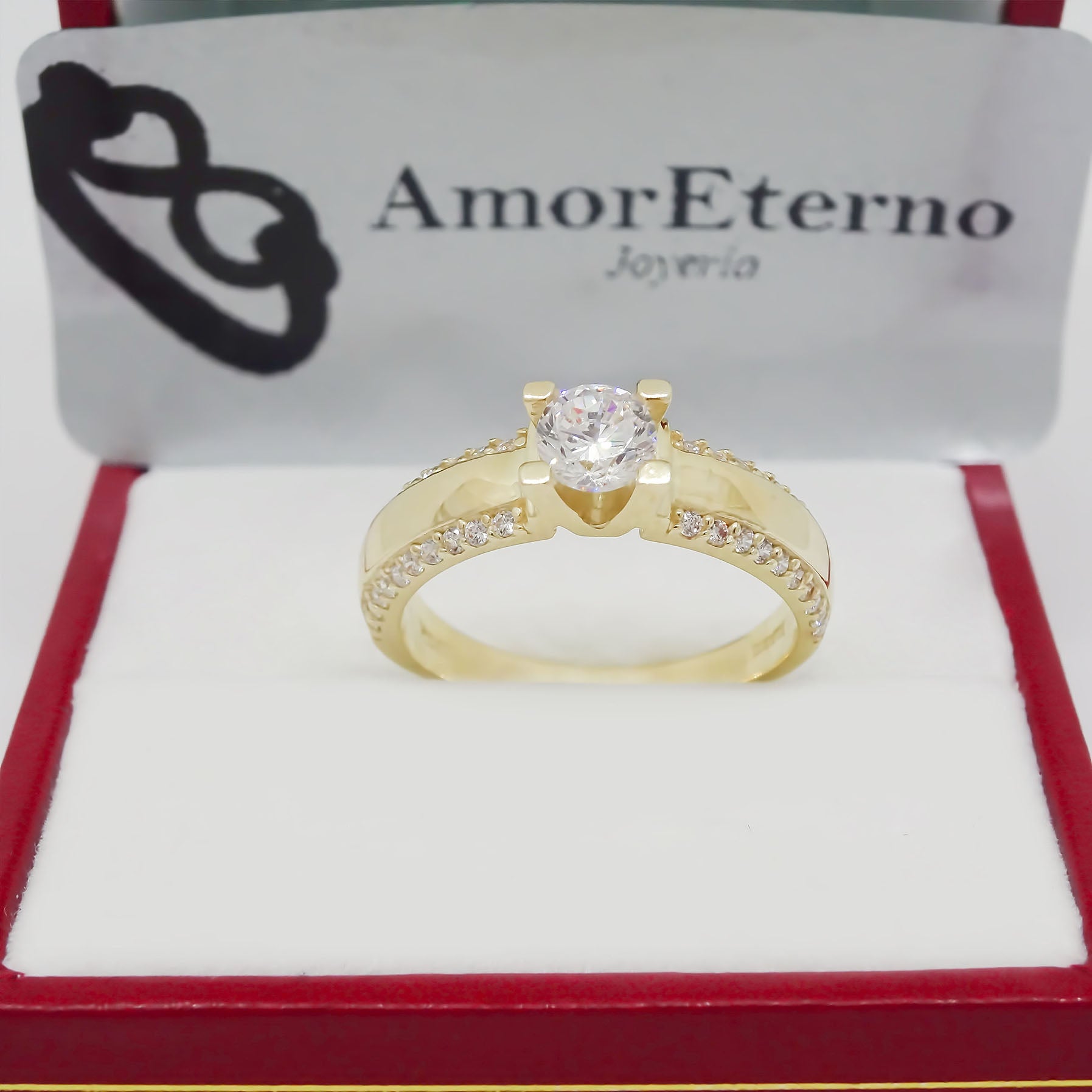 Amor Eterno - Anillo Neptune / Oro 10k Sólido