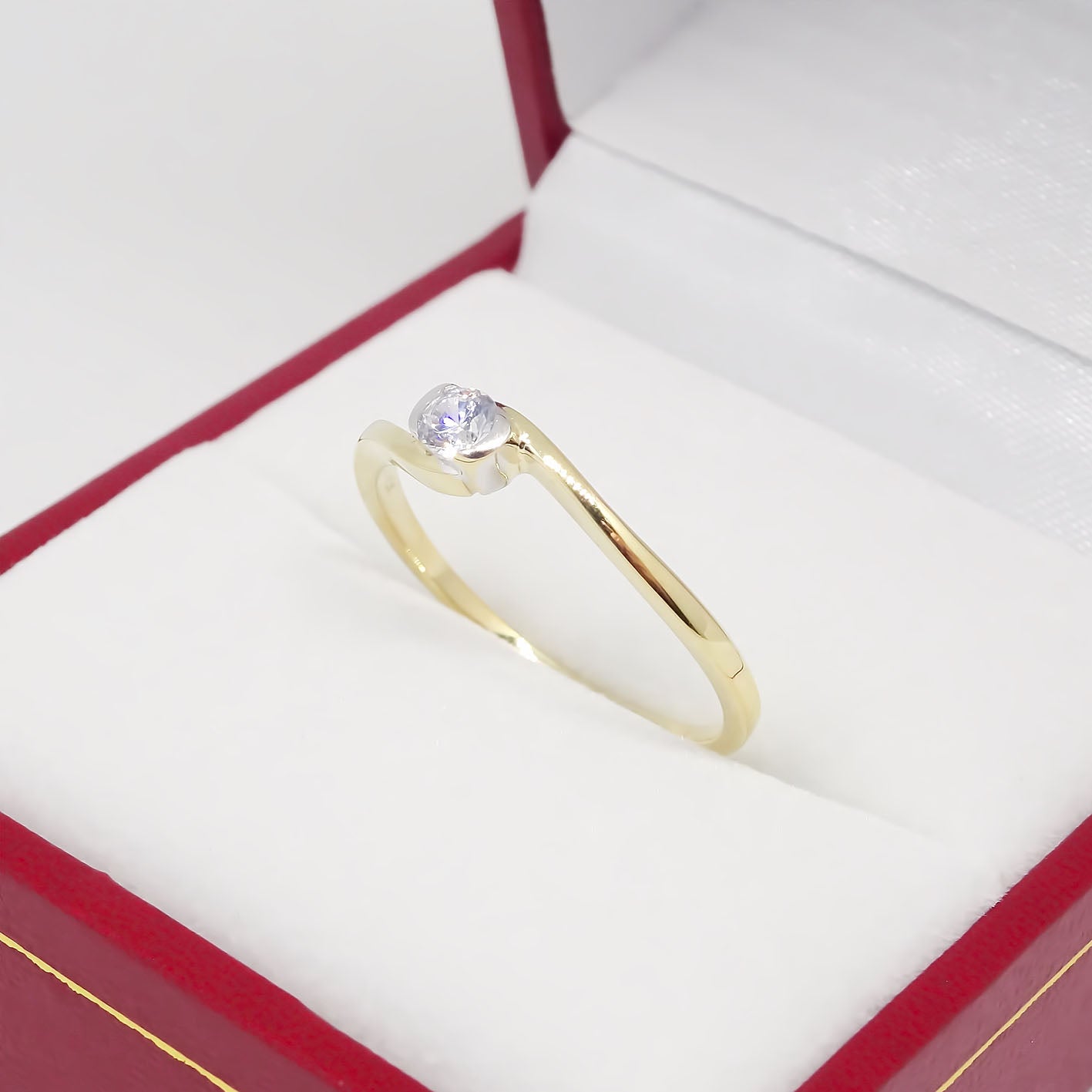 Amor Eterno - Anillo Spica / Oro Sólido 10k