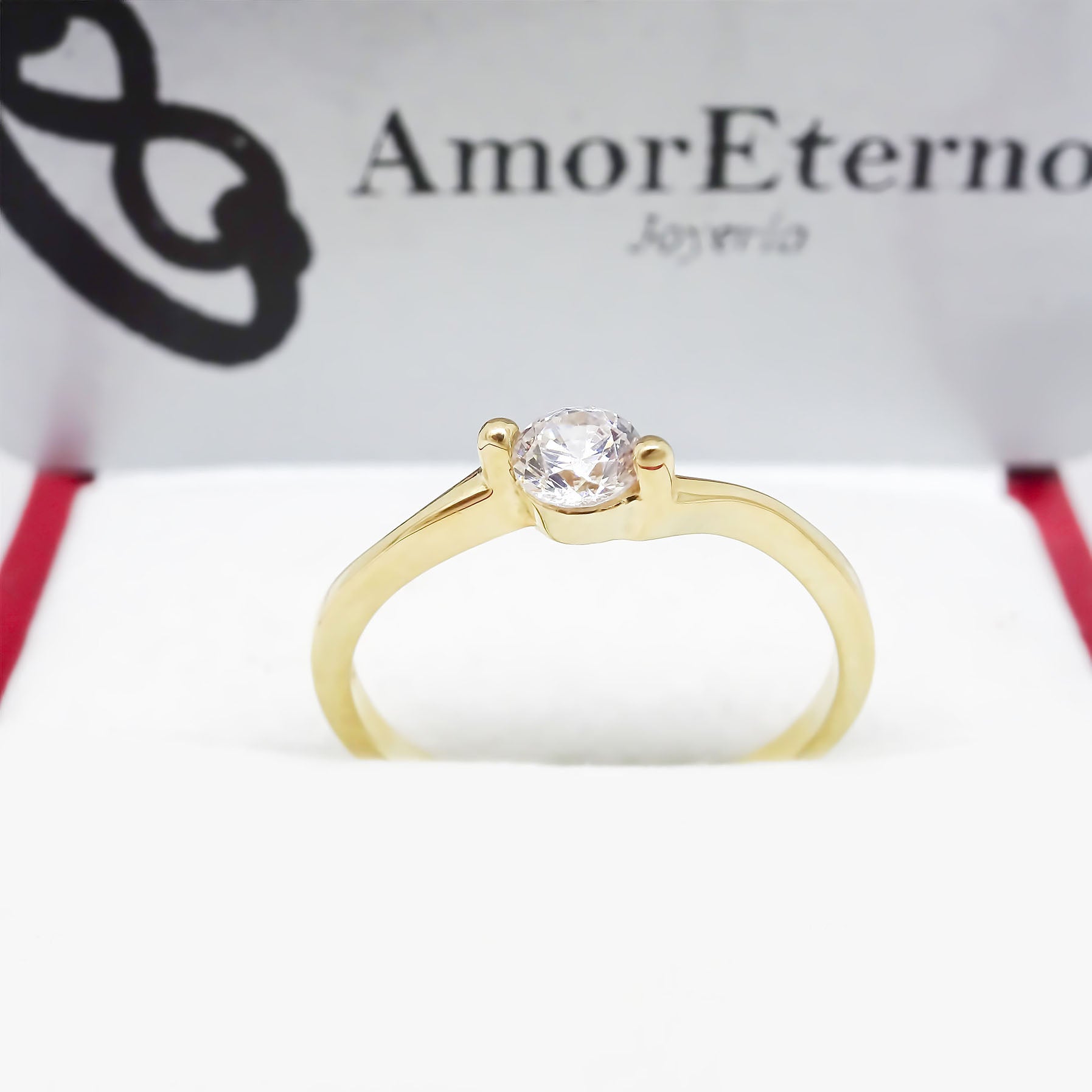 Amor Eterno - Anillo Ondulado / Oro Sólido 14k