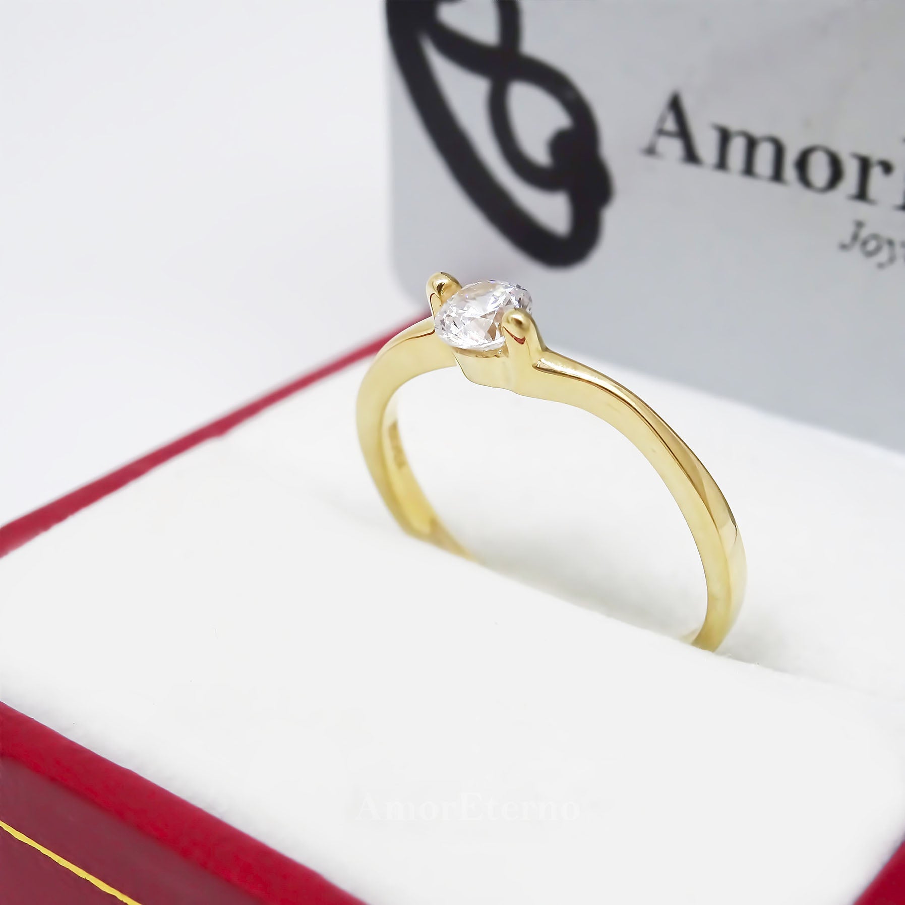 Amor Eterno - Anillo Ondulado / Oro Sólido 10k