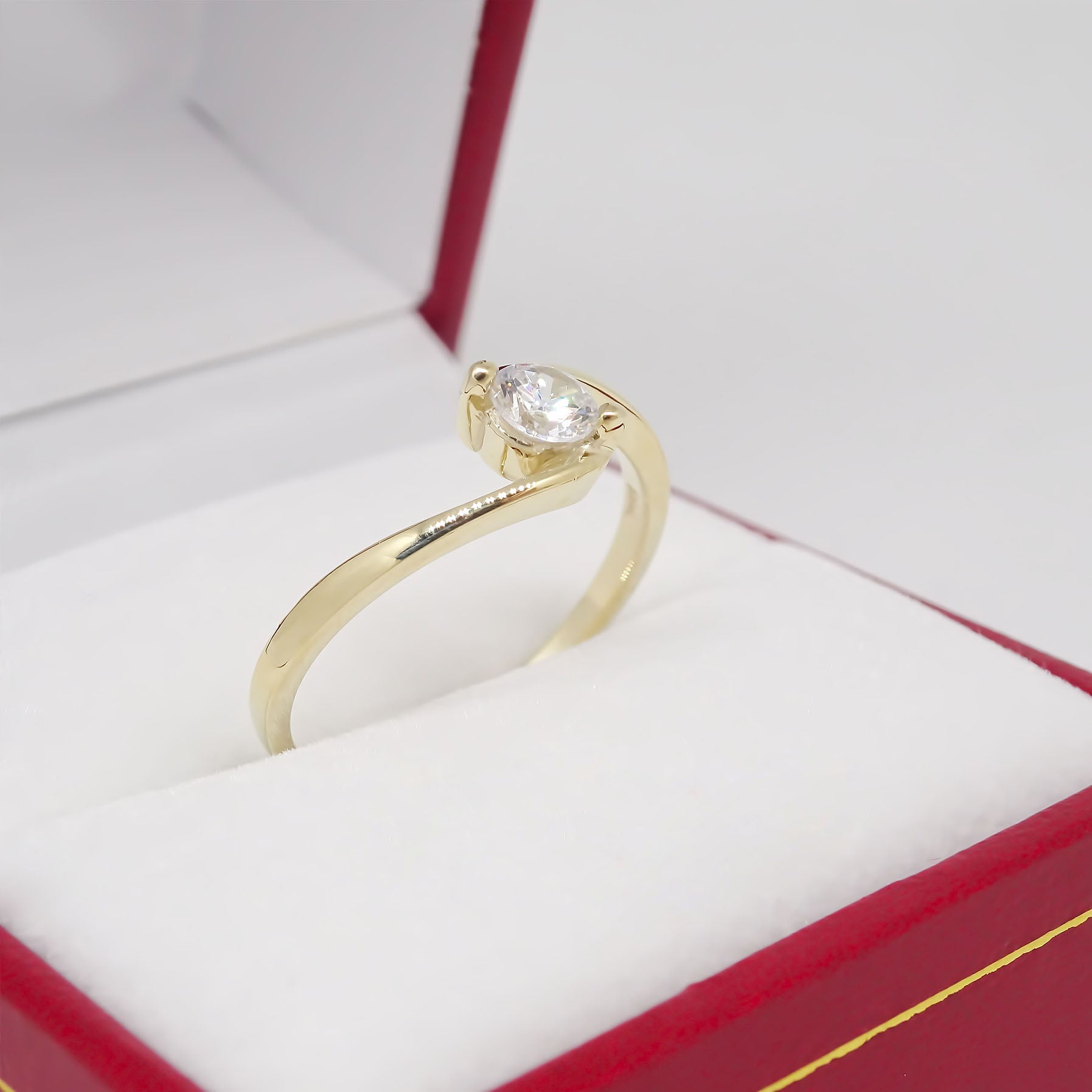 Amor Eterno - Anillo Waves / Oro Sólido 14k