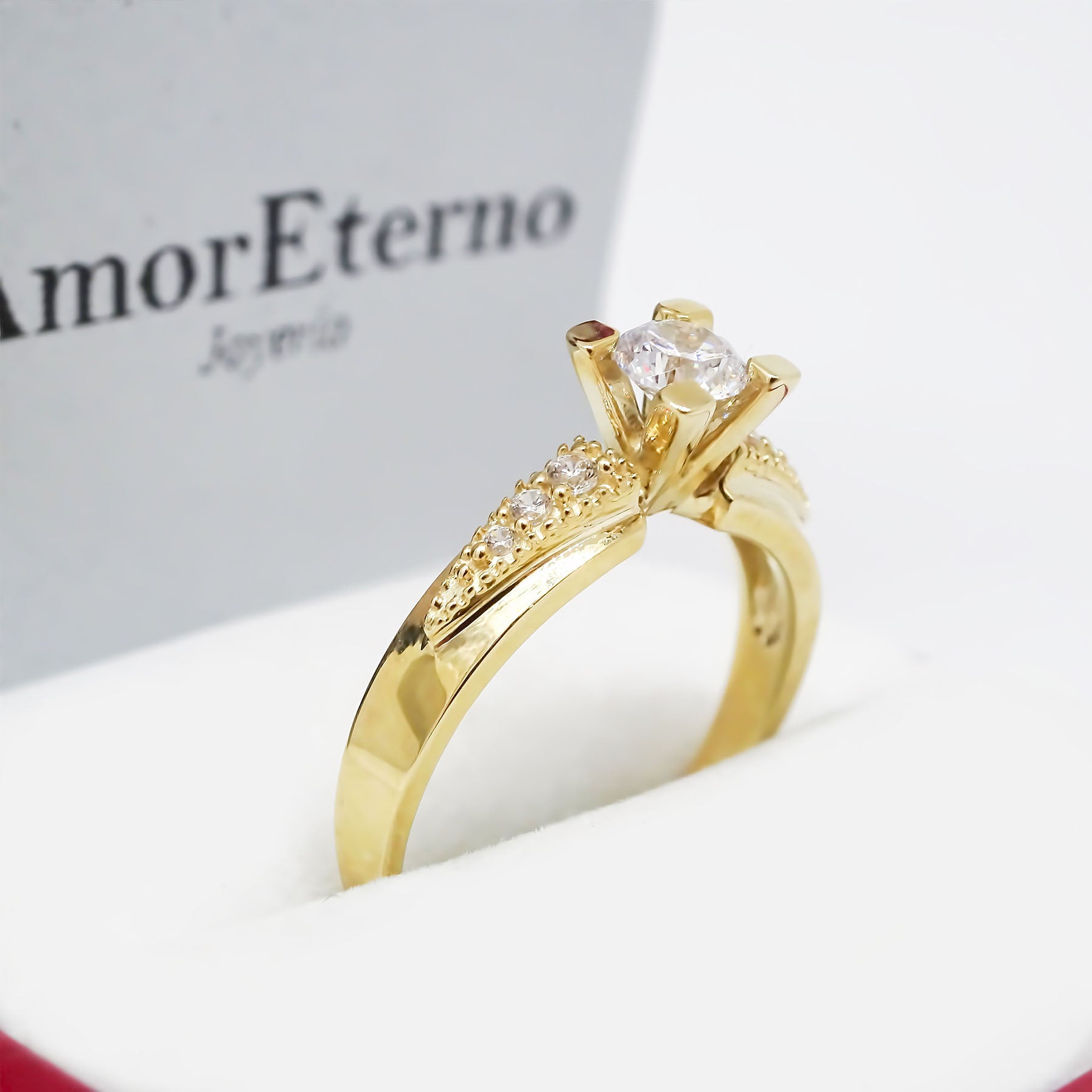 Amor Eterno - Anillo París / Oro 14k Sólido
