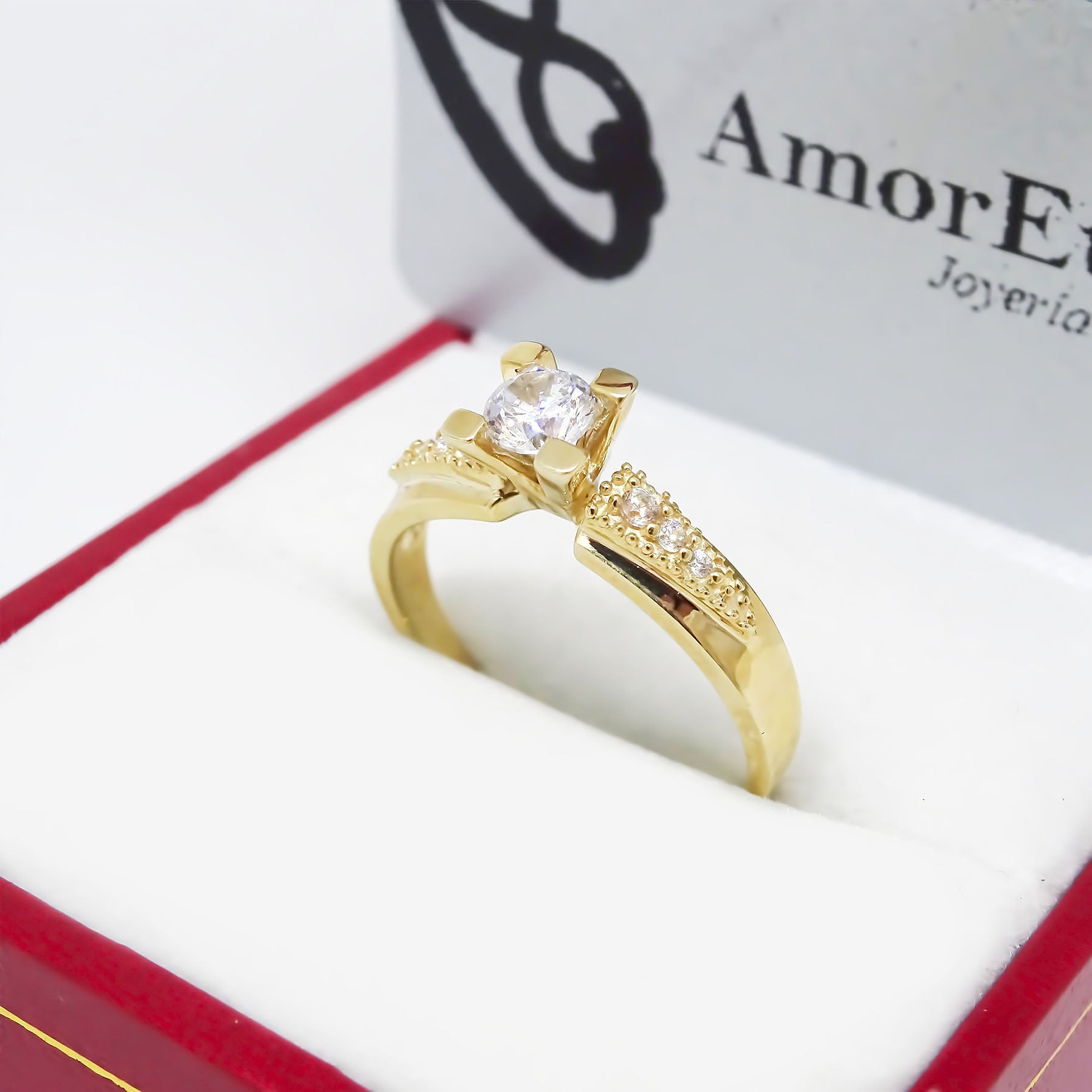 Amor Eterno - Anillo París / Oro 14k Sólido