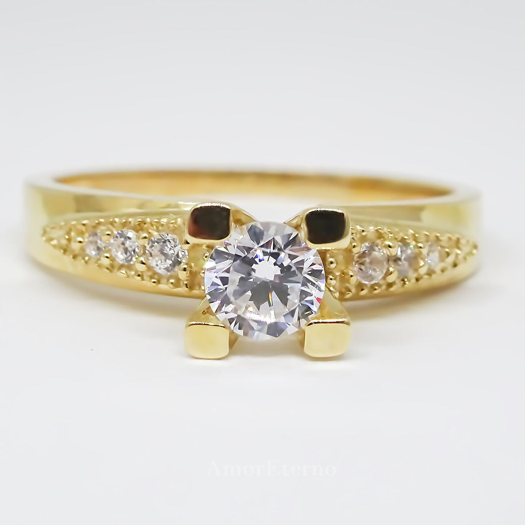 Amor Eterno - Anillo París / Oro 14k Sólido