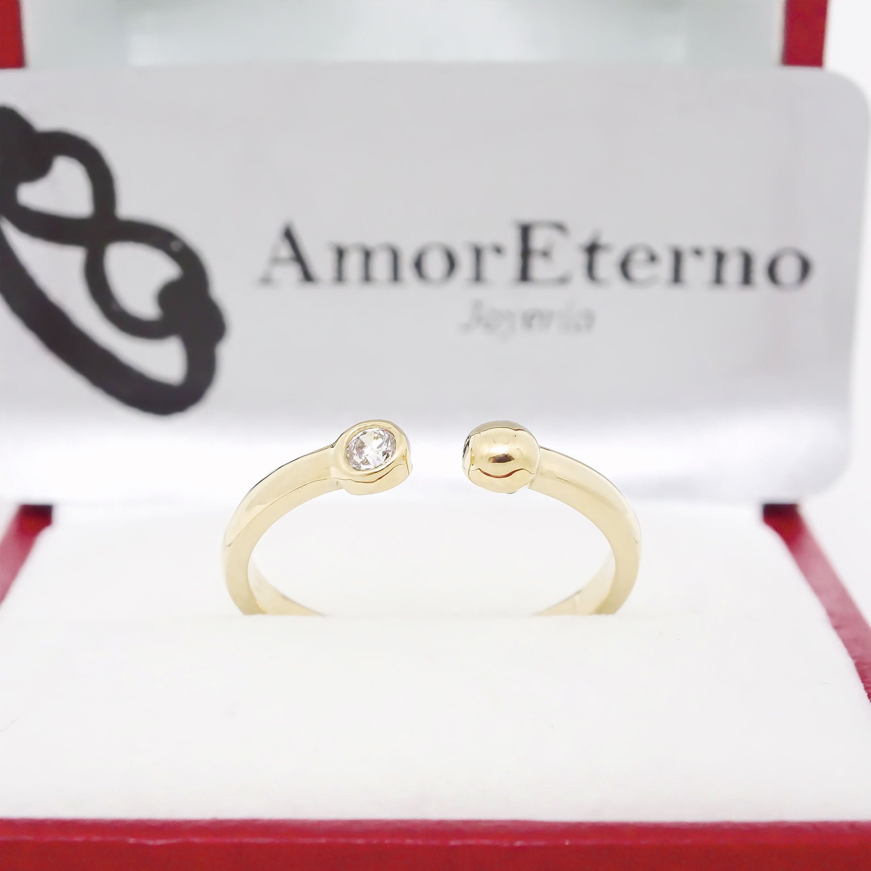Amor Eterno - Anillo Together / Oro 14k Sólido