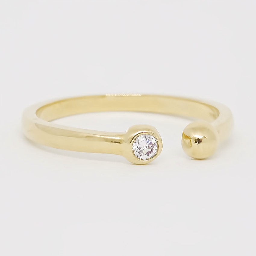Amor Eterno - Anillo Together / Oro 14k Sólido