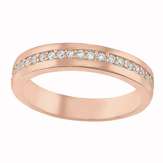 Amor Eterno - Anillo Tiana / Oro Sólido 14k / Rosa
