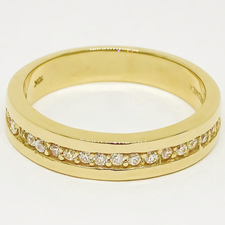 Amor Eterno - Anillo Tiana / Oro Sólido 14k / Amarillo
