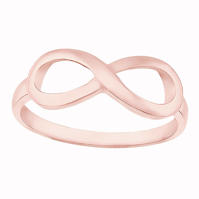 Amor Eterno - Anillo Infinito Grande / Oro Solido 14k