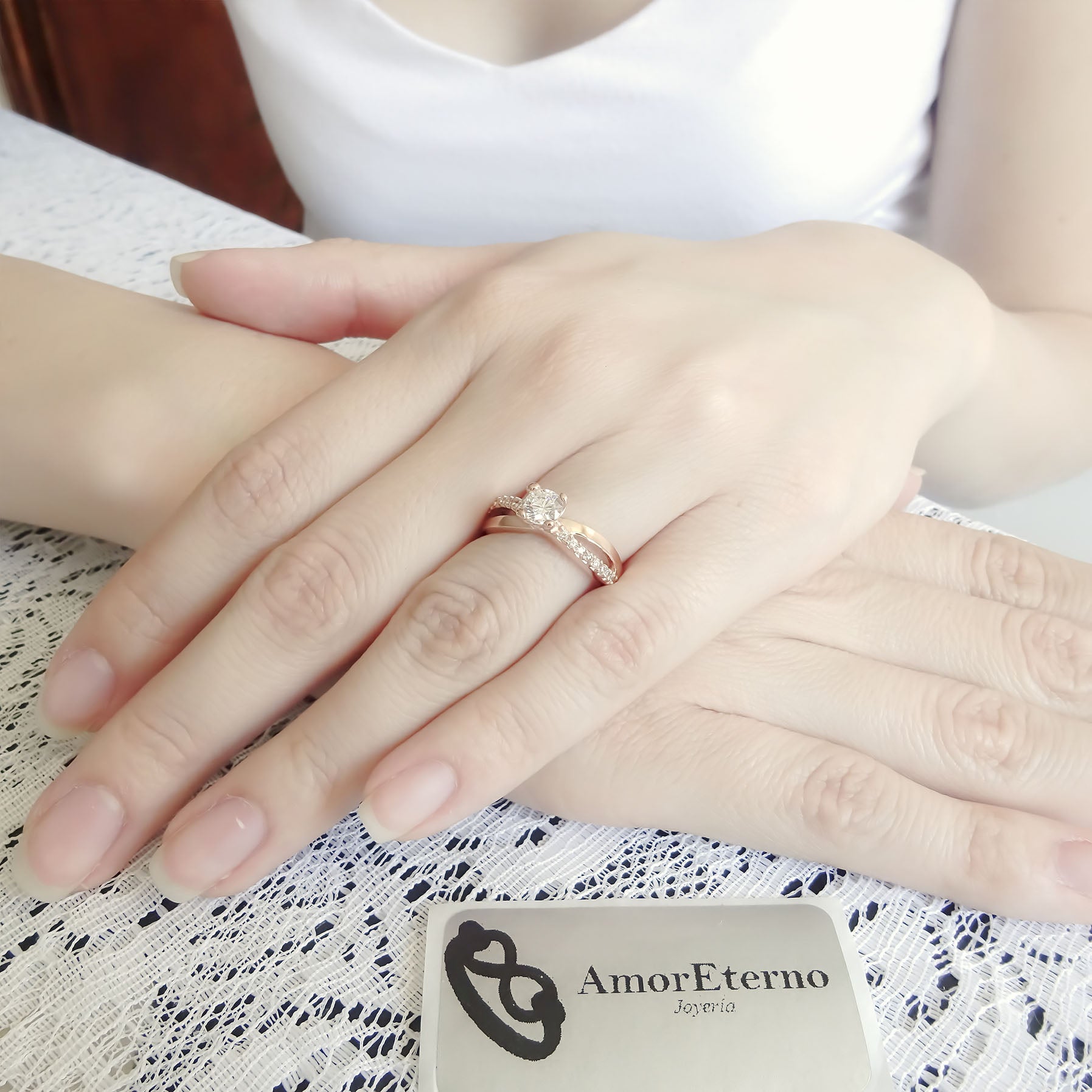 Amor Eterno - Anillo Infinity Universe / Oro 14k Solido