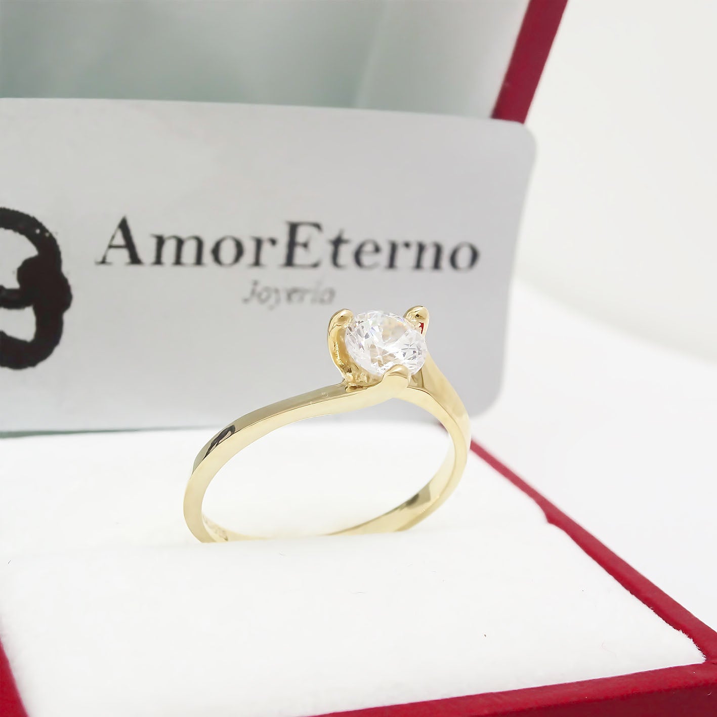 Amor Eterno - Anillo Lucky / Oro 10k Sólido / Amarillo