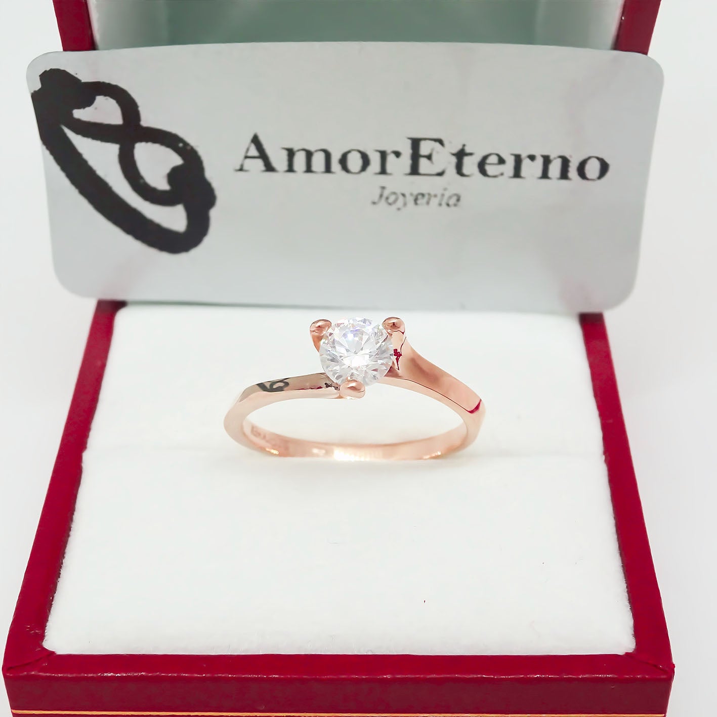 Amor Eterno - Anillo Lucky / Oro 14k Sólido / Rosa