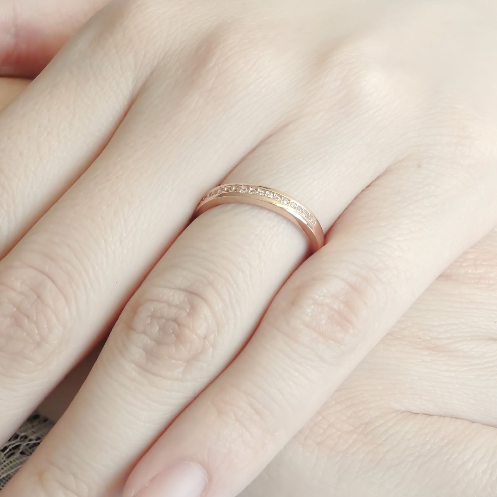 Amor Eterno - Churumbela Eva / Oro 14k/ Blanco