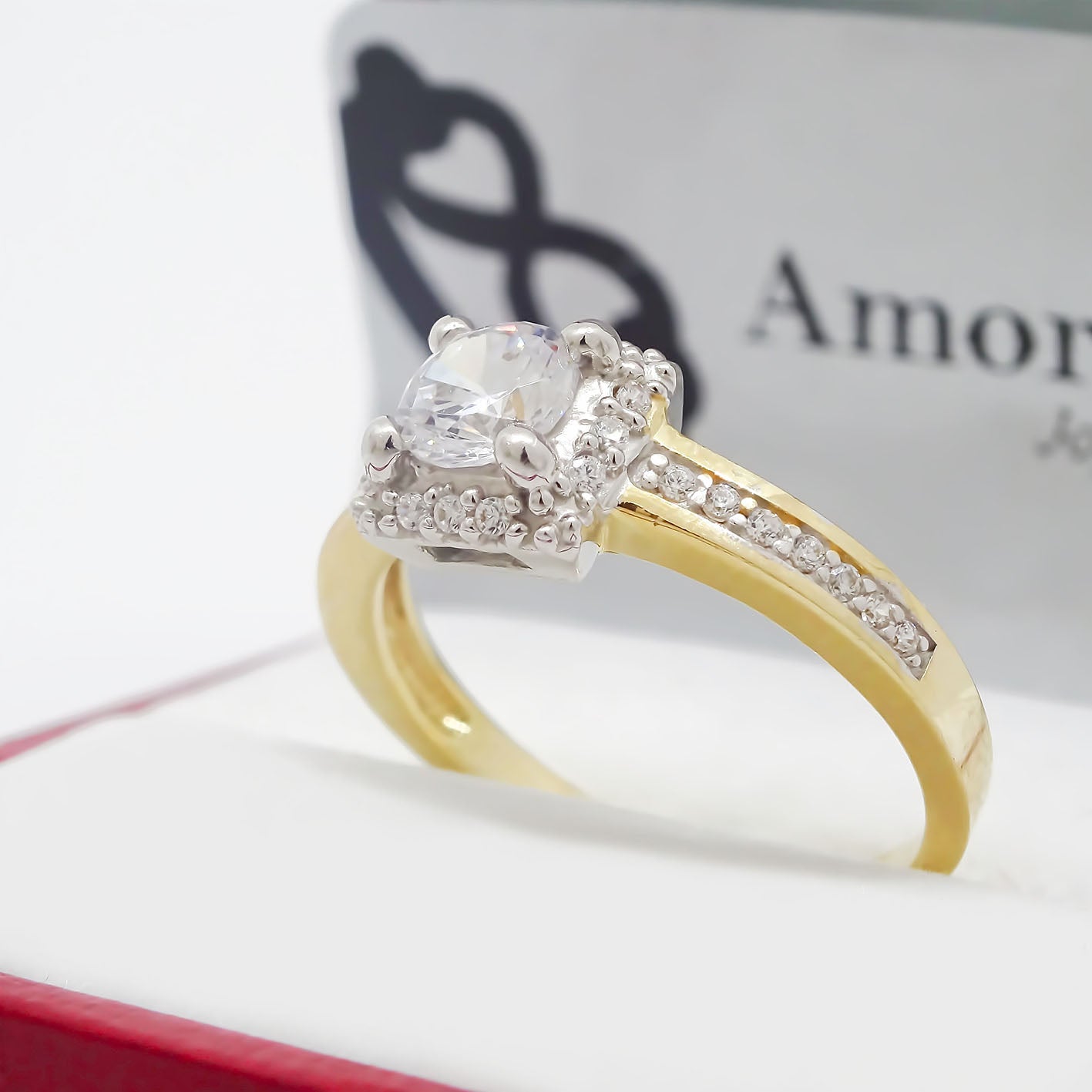 Amor Eterno - Anillo Corona Sofía / Oro Solido 14k