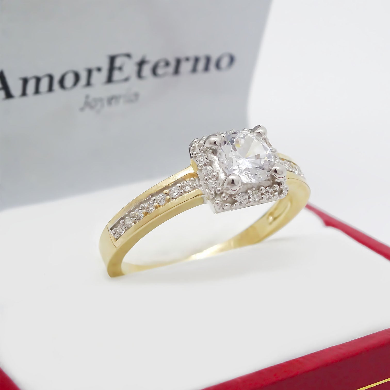 Amor Eterno - Anillo Corona Sofía / Oro Solido 14k