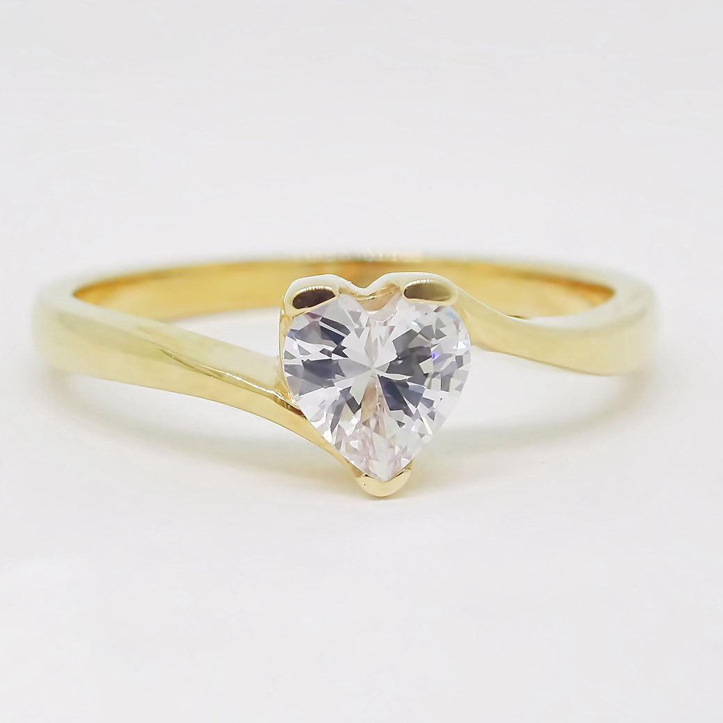 Amor Eterno - Anillo Aria / Oro Sólido 14k / Amarillo