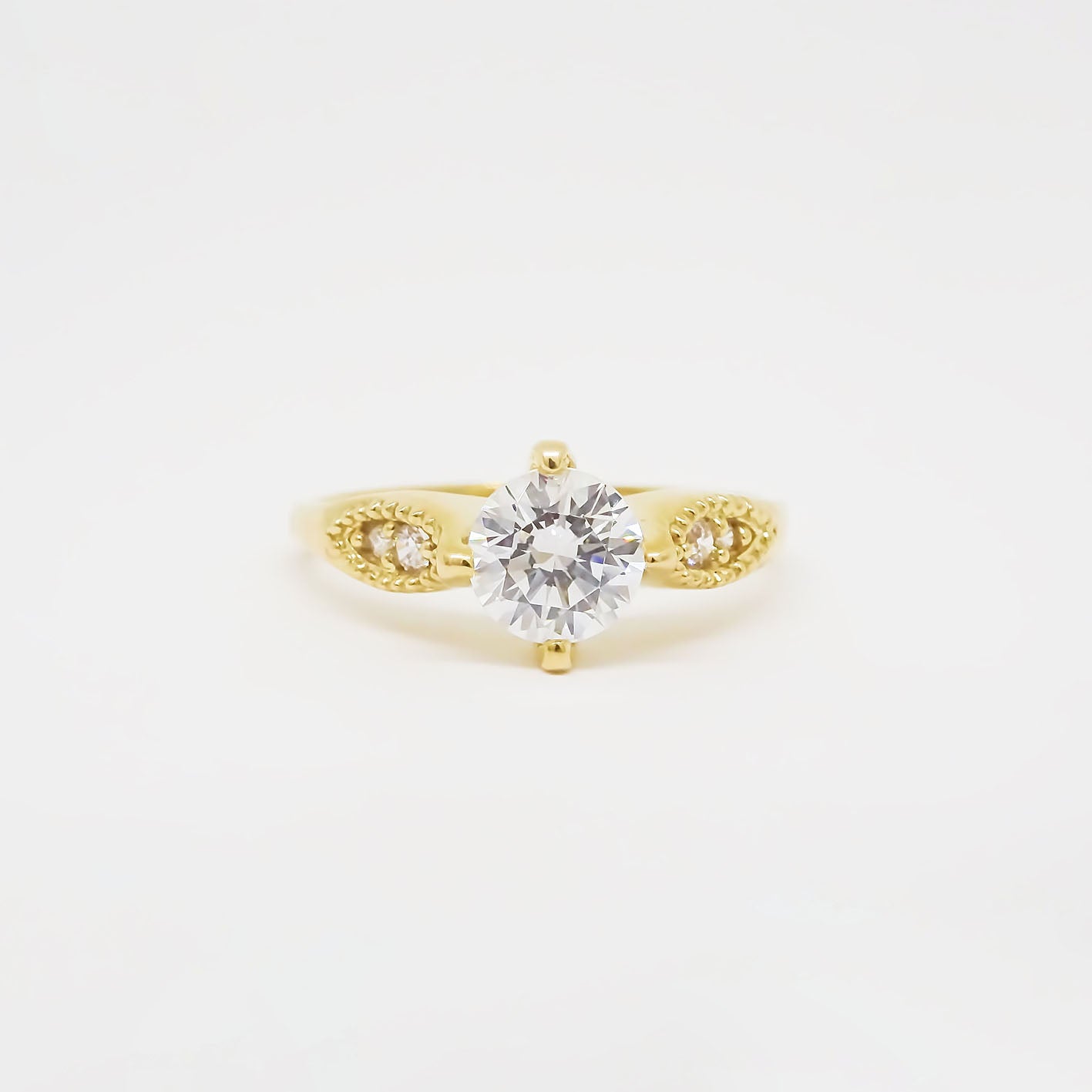 Amor Eterno - Anillo Grelow / Oro 14k Solido / Amarillo