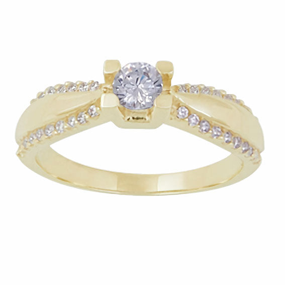 Amor Eterno - Anillo Almendra / Oro Sólido 14k / Amarillo