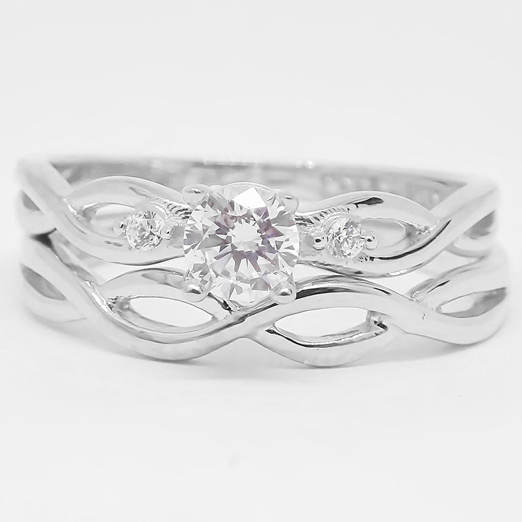 Amor Eterno - Alianza Mérida / Oro Sólido 14k / Oro Blanco