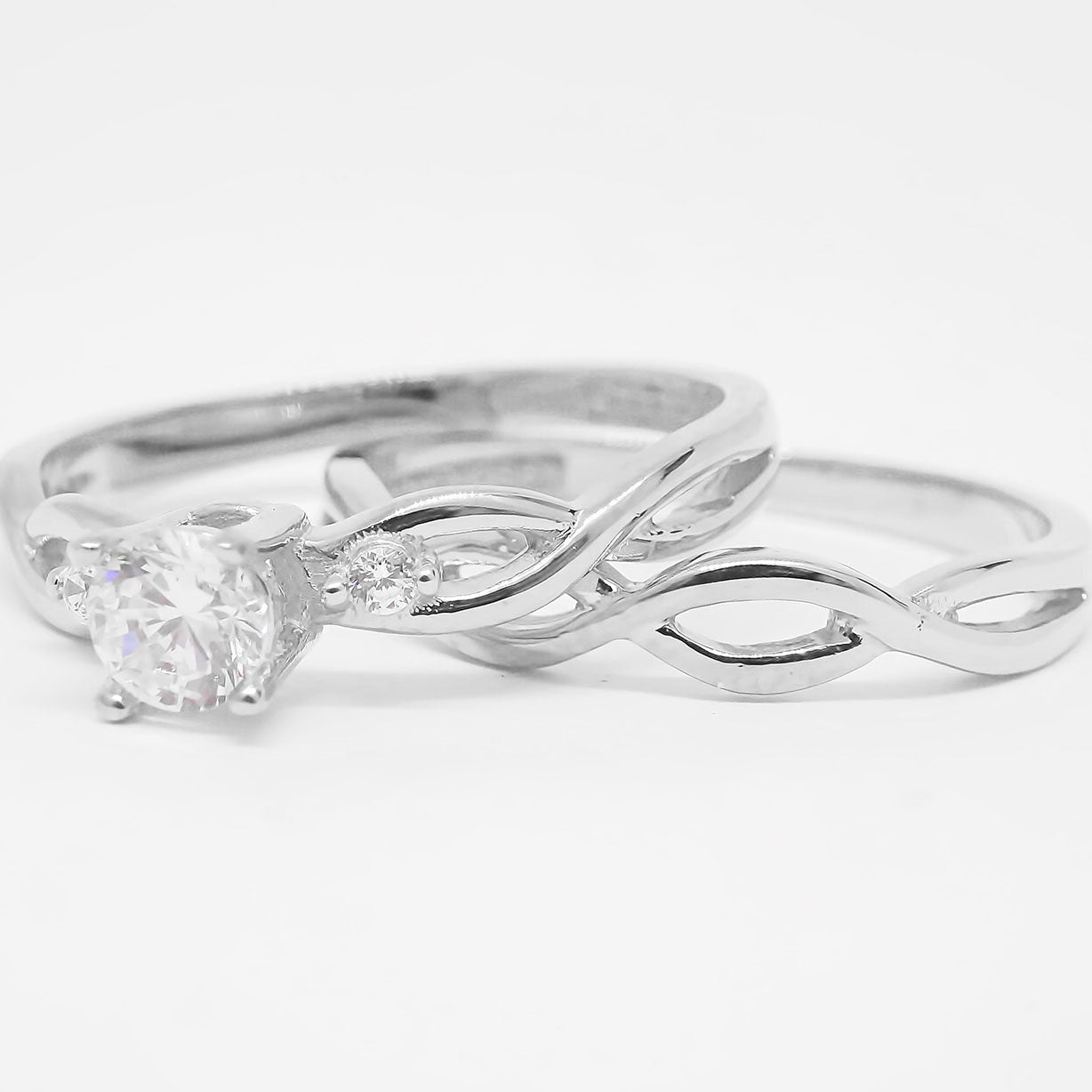 Amor Eterno - Alianza Mérida / Oro Sólido 14k / Oro Blanco