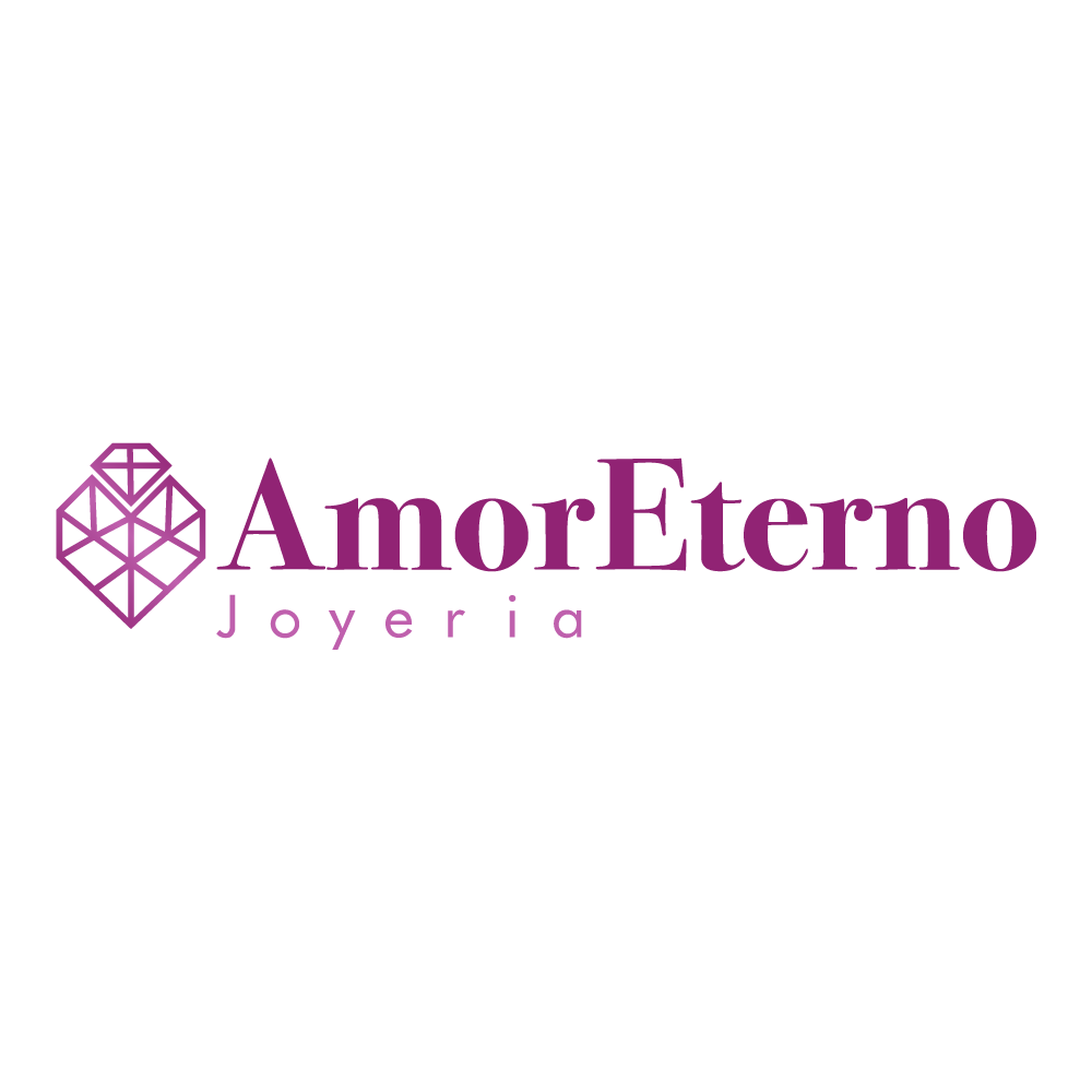 Amor Eterno - Broqueles/Bebé Bisel Corazón/Oro 10k