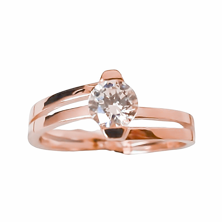 Amor Eterno - Anillo Irene / Oro 10k Sólido