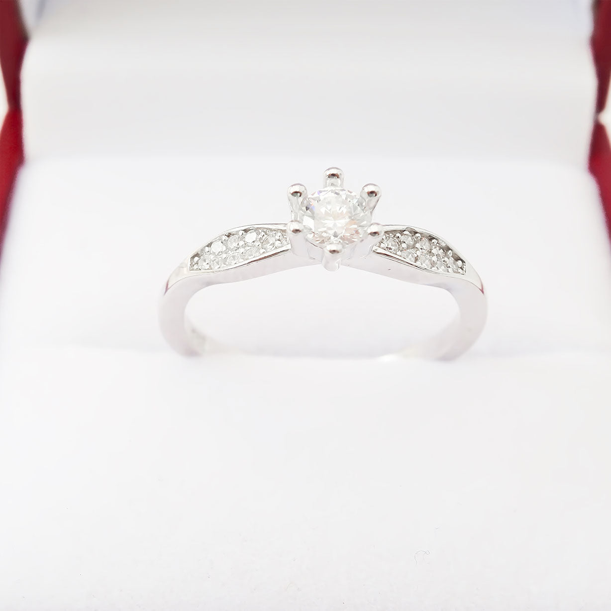 Amor Eterno - Anillo Amelia / Plata Con Oro 24k