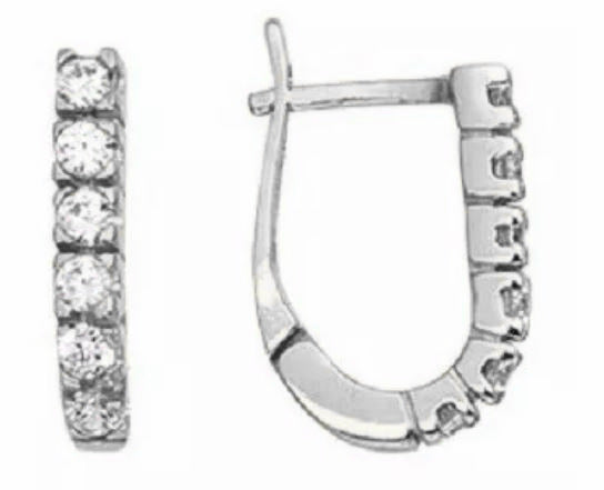 Amor Eterno - Arracadas / Aretes / Huggies Minna* Oro 10k