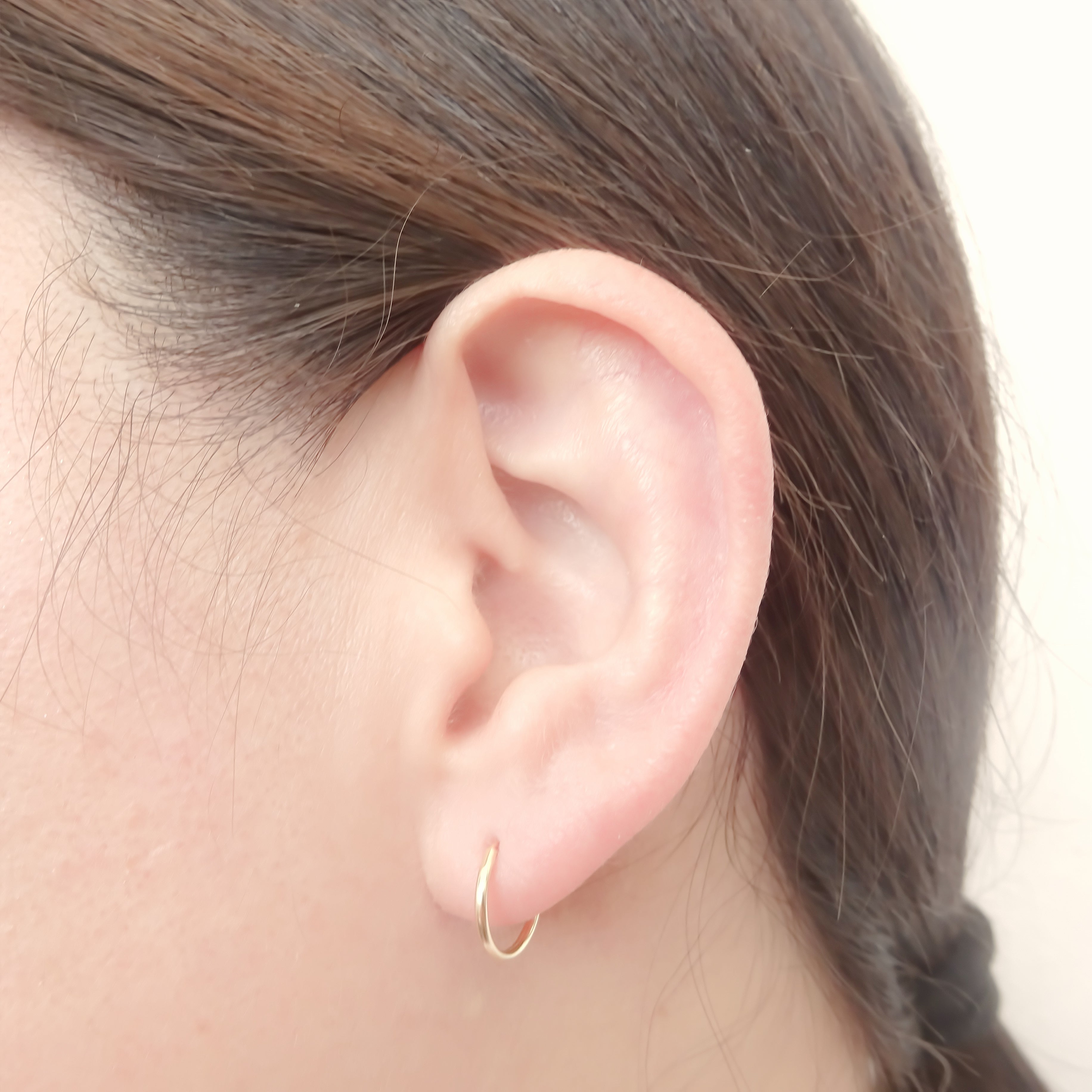 Amor Eterno - Arracadas / Piercing / Aretes / Oro 10k (Rosa)