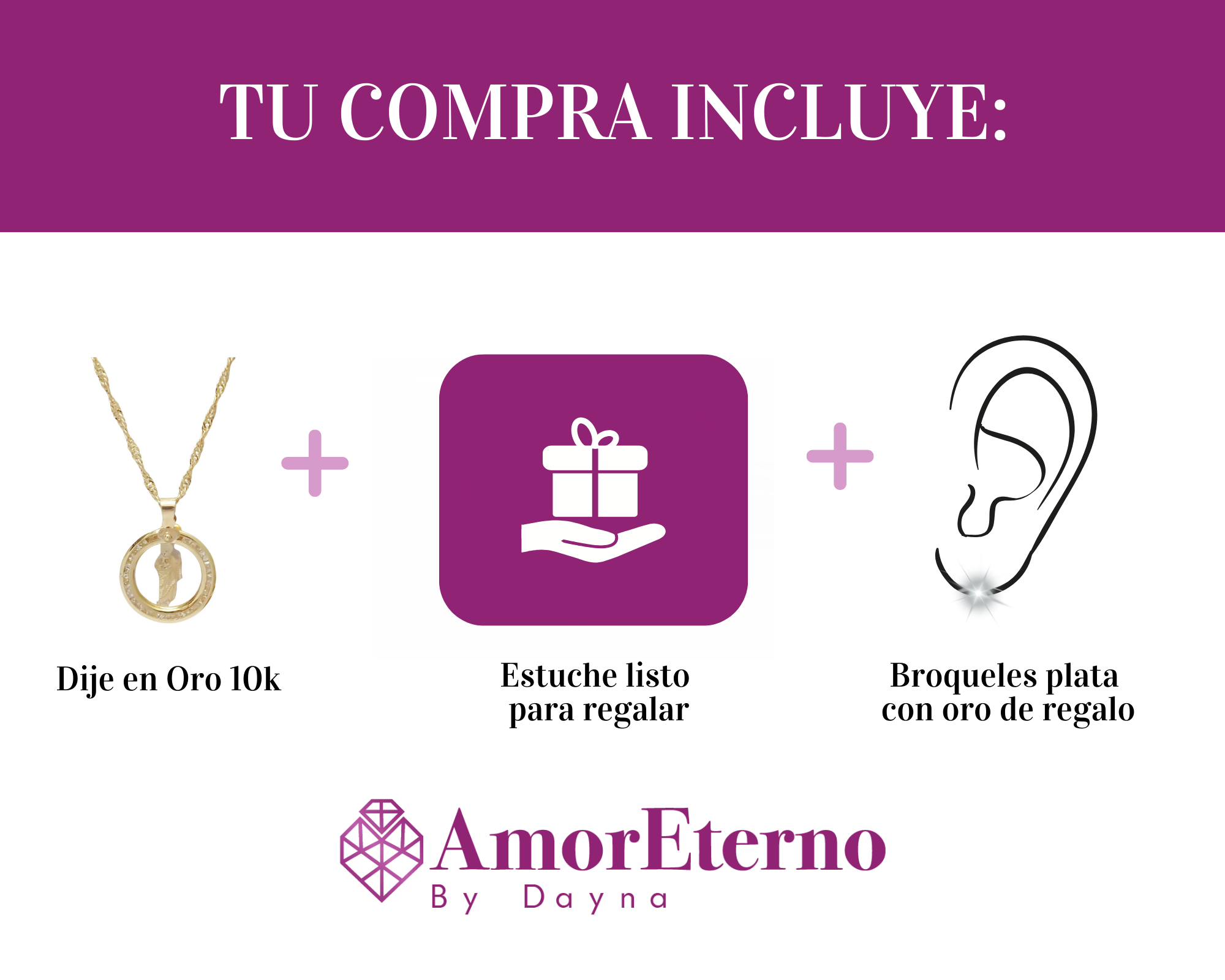 Amor Eterno - Dije Medalla San Judas Tadeo / Oro Sólido 10k