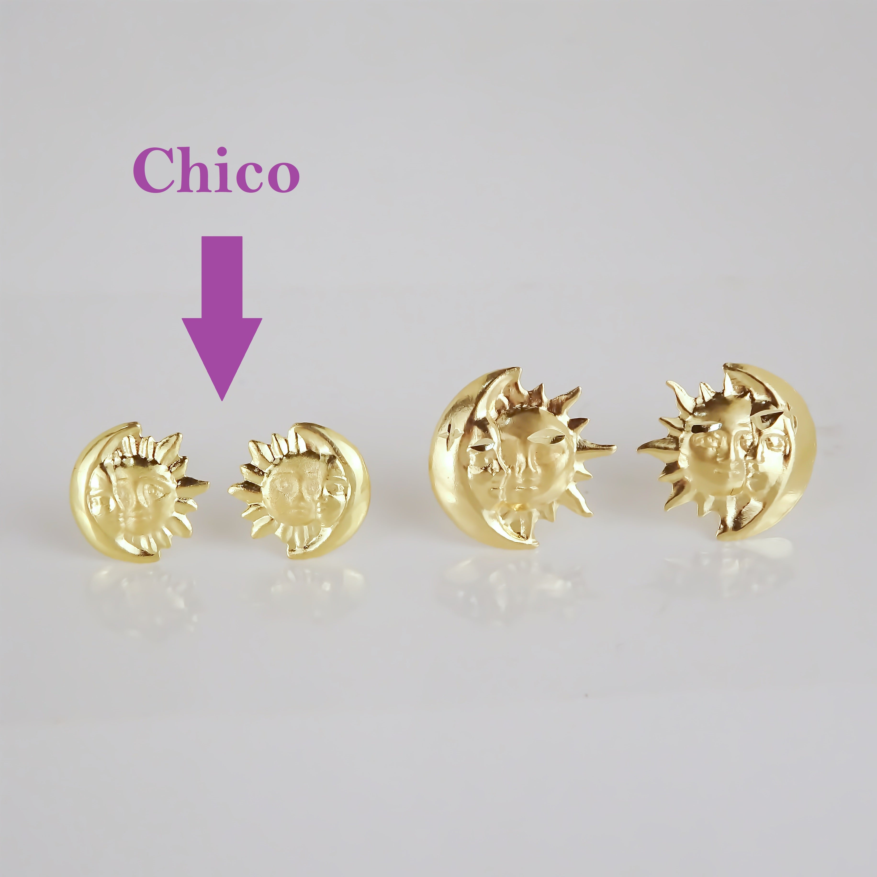 Amor Eterno - Broqueles Eclipse Chico / Aretes / Oro 10k