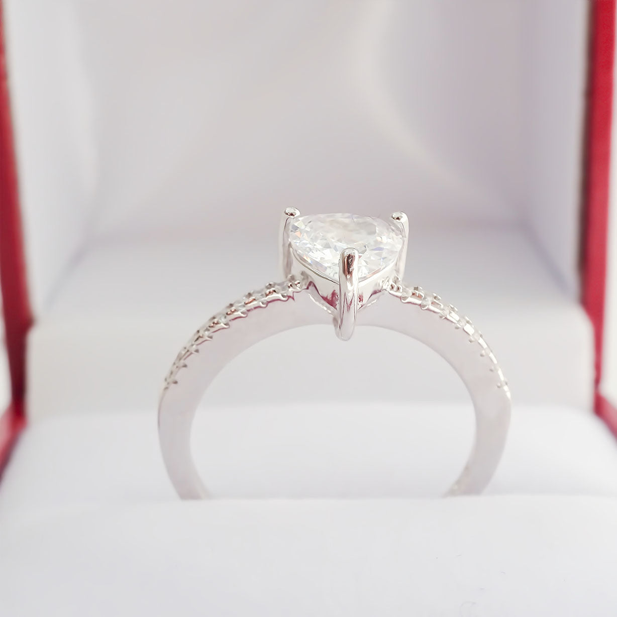 Amor Eterno - Anillo Corazón / Plata Con Oro