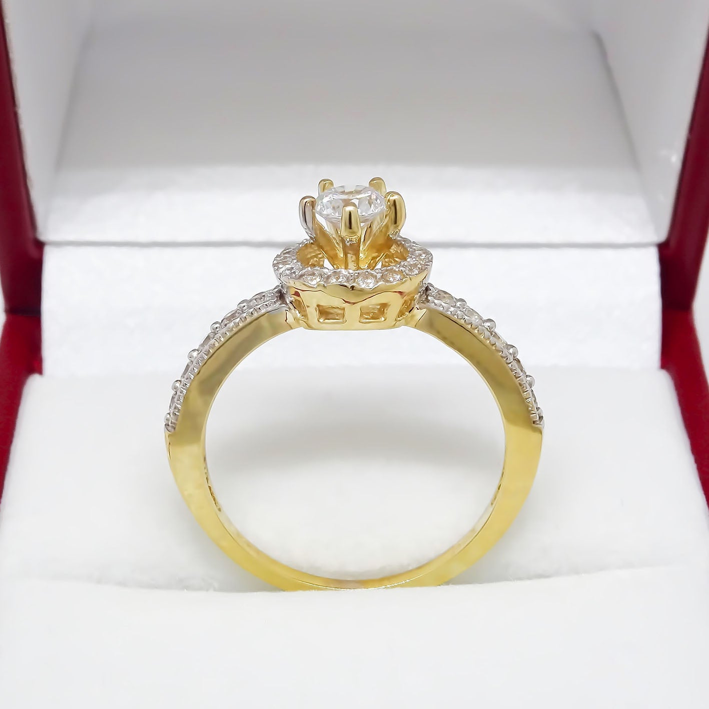 Amor Eterno - Anillo Corona - Beatriz - Oro Solido 14k