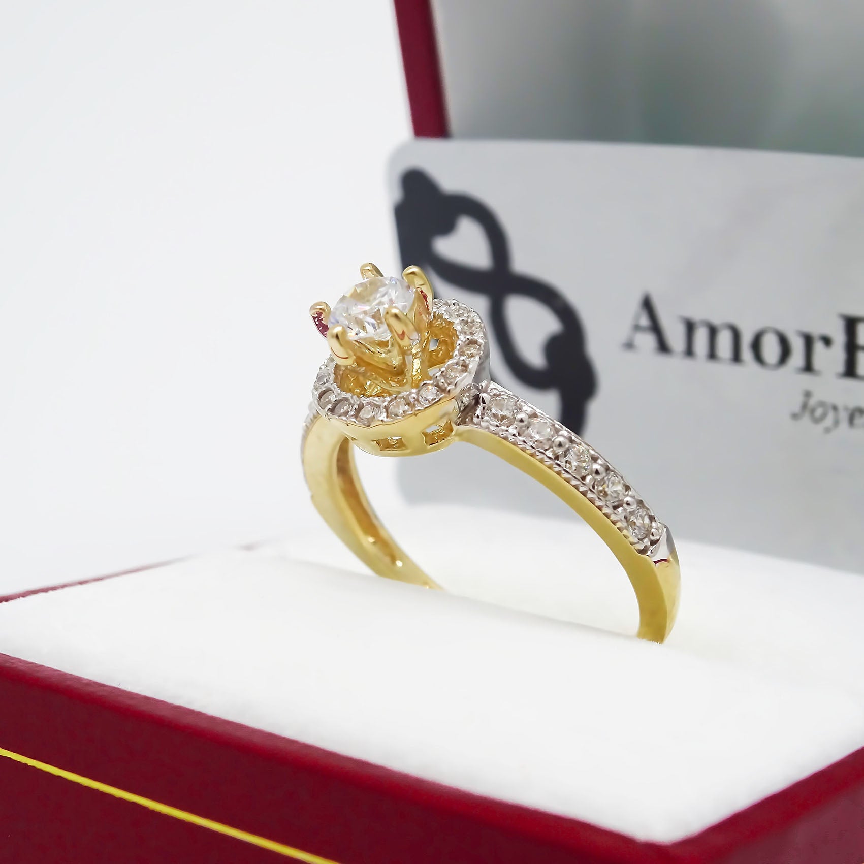 Amor Eterno - Anillo Corona - Beatriz - Oro Solido 14k
