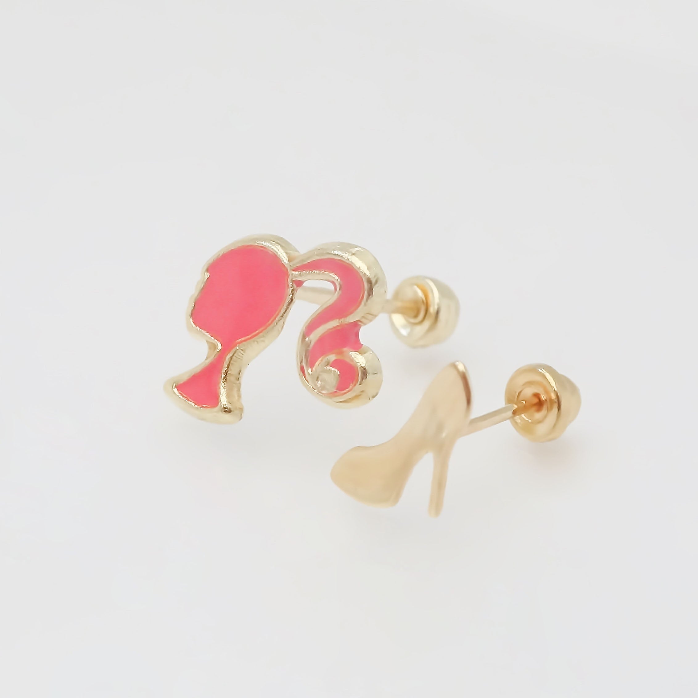 Amor Eterno - Broqueles Barbie Película / Aretes Oro 10k