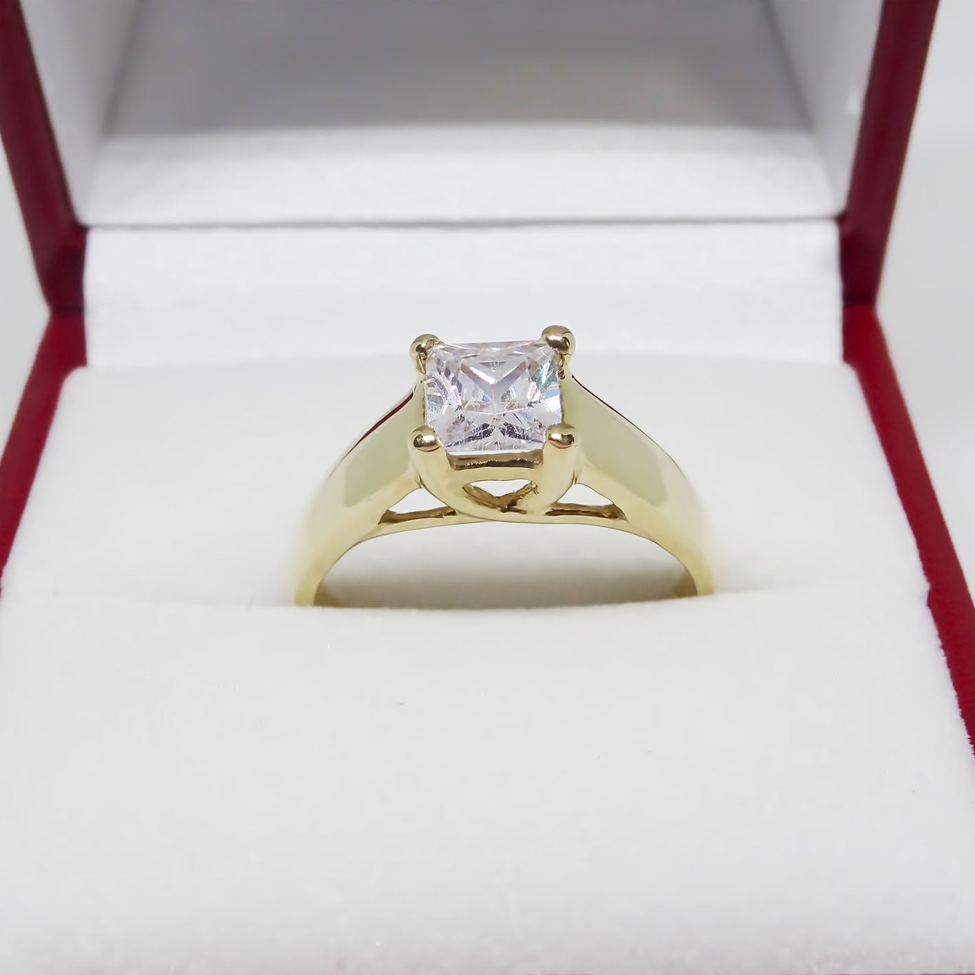 Amor Eterno - Anillo Steff / Oro 10k Sólido