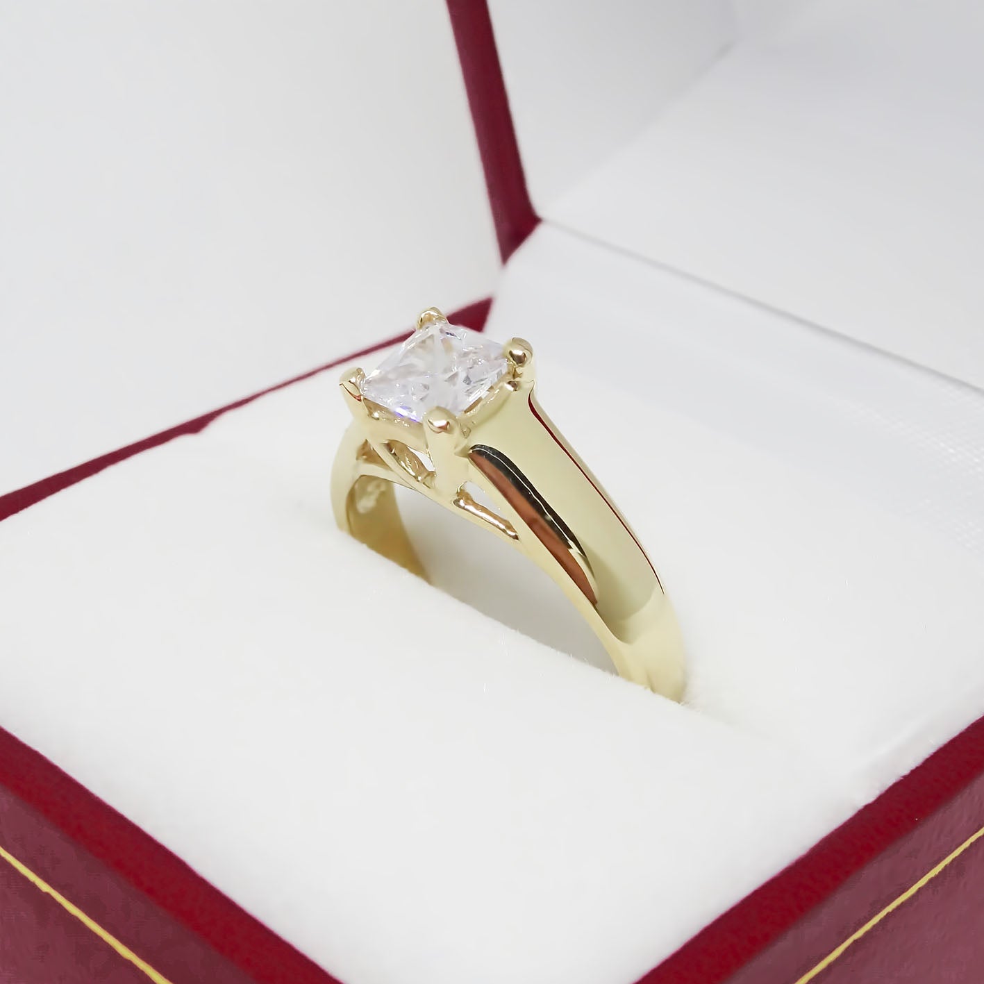 Amor Eterno - Anillo Steff / Oro 10k Sólido