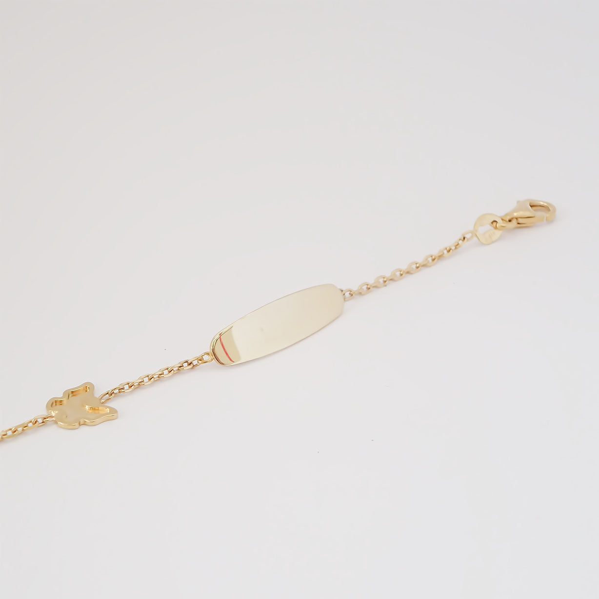 Amor Eterno - Esclava Pulsera Niña / Infantil Oro 10k Sólido / Mariposa