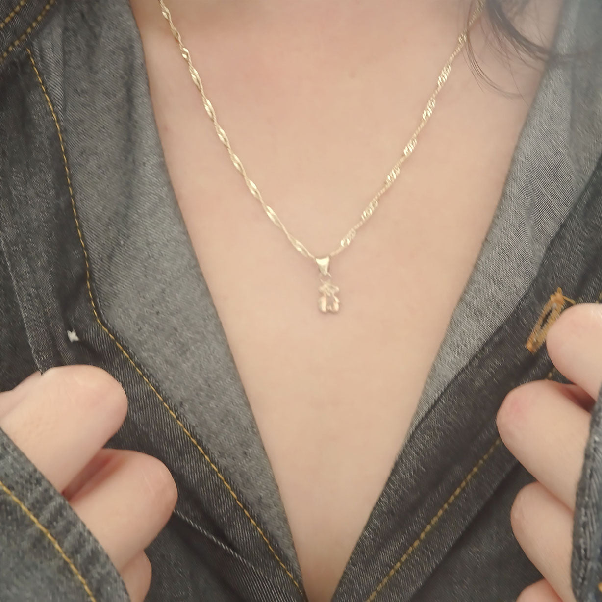 Amoreterno- Dije Oso Touss Oro Sólido 10k + Cadena De Regalo