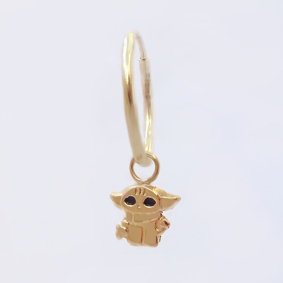 Amor Eterno - Dije Con Arracada Yoda / Oro 10k + Regalo
