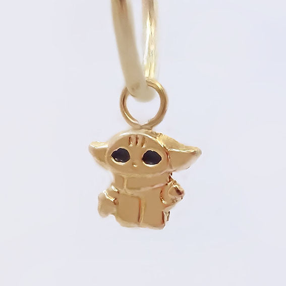Amor Eterno - 2 Dijes Para Arracada Yoda / Oro 10k + Regalo