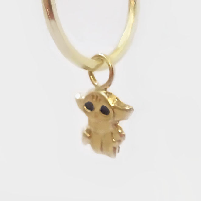 Amor Eterno - 2 Dijes Para Arracada Yoda / Oro 10k + Regalo