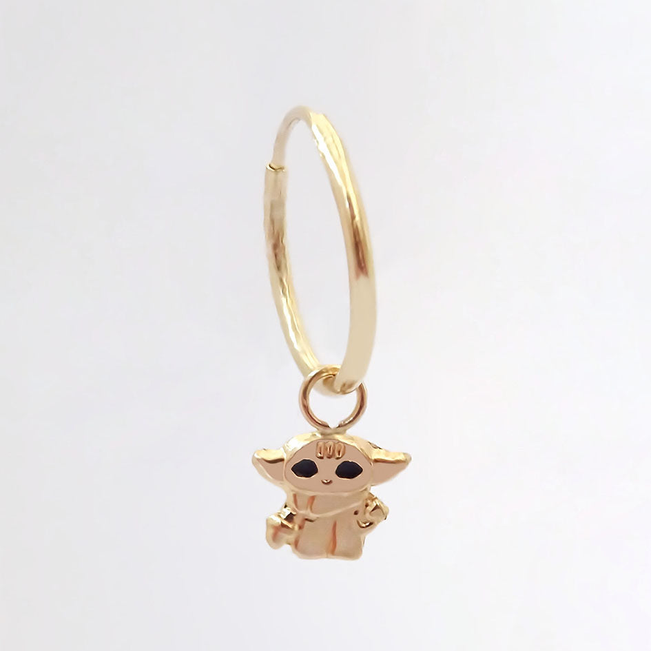 Amor Eterno - Dije Con Arracada Yoda / Oro 10k + Regalo