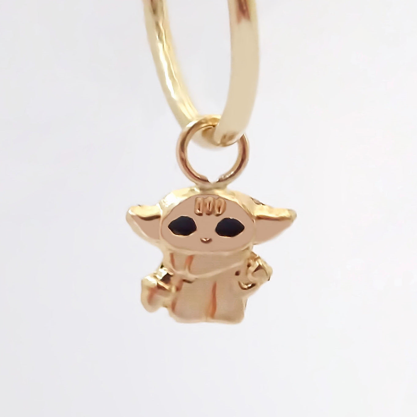 Amor Eterno - 2 Dijes Para Arracada Yoda / Oro 10k + Regalo