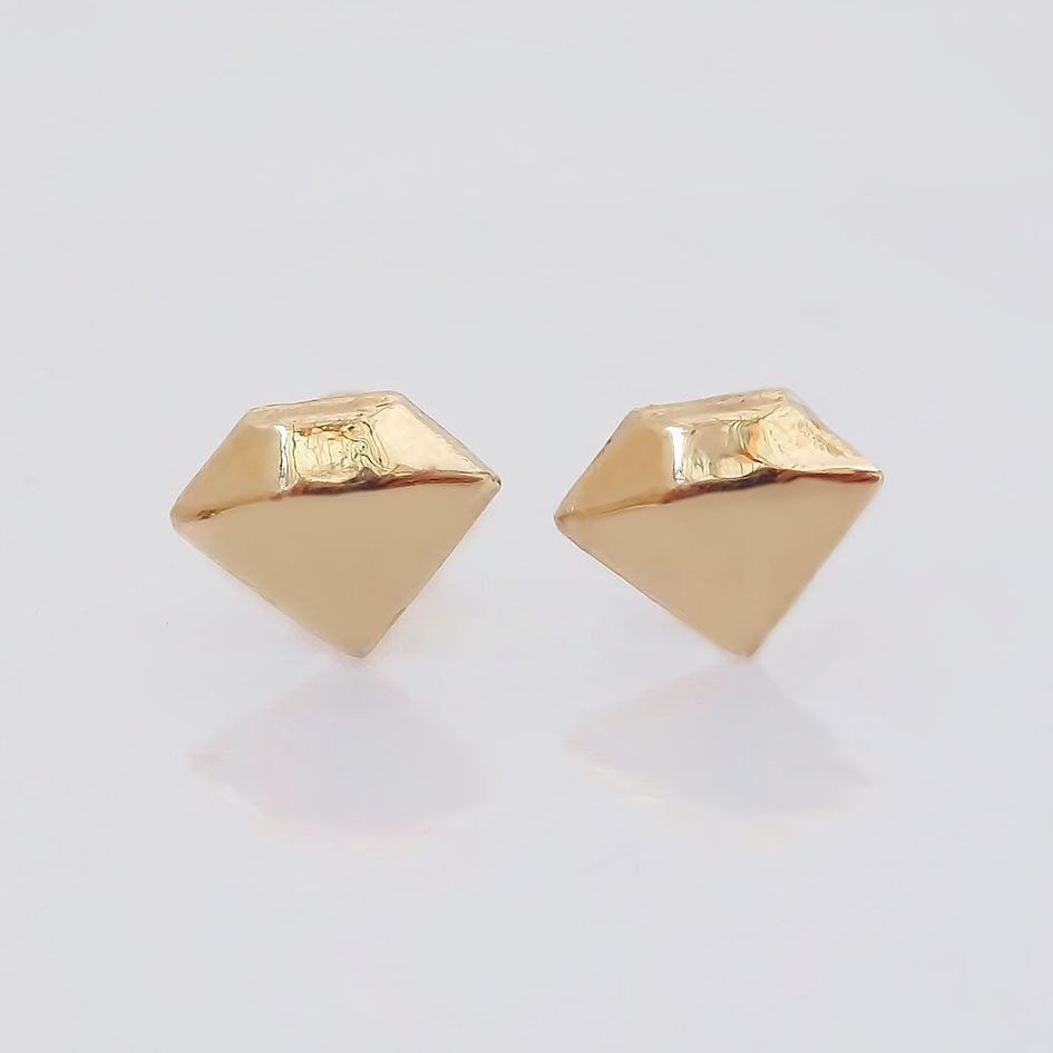 Amor Eterno - Broqueles Diamante Vector Aretes / Oro 10k