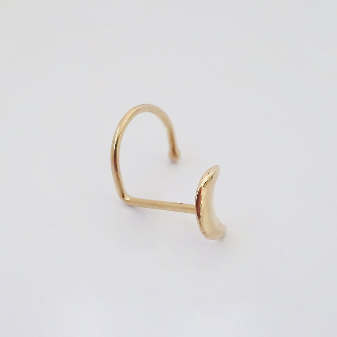 Amor Eterno- Piercing Nariz Luna / Oro Sólido 10k