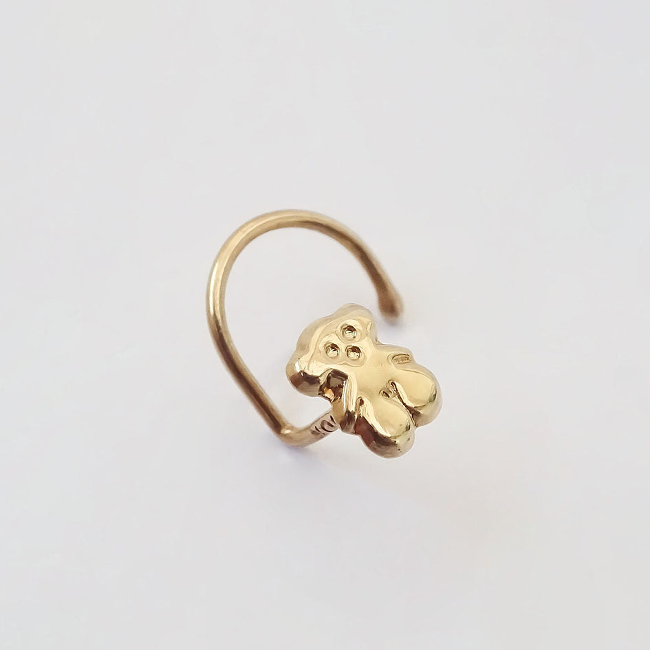 Amor Eterno- Piercing Nariz Touss / Oro Sólido 10k