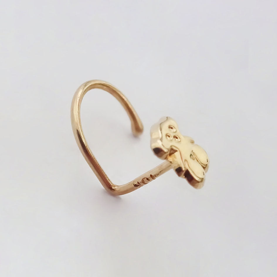 Amor Eterno- Piercing Nariz Touss / Oro Sólido 10k